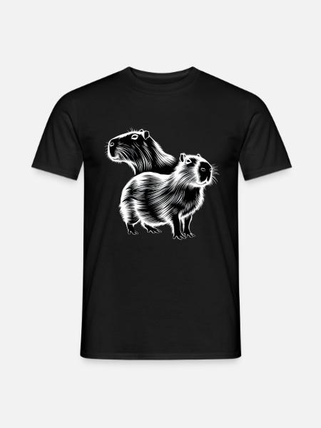 Capybara - Men's T-Shirt - black