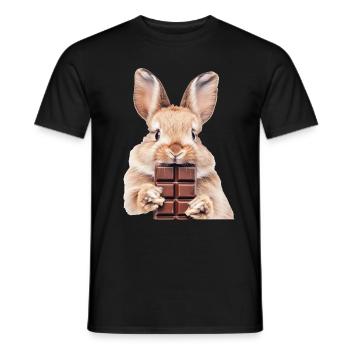 Rabbit - Men's T-Shirt - black - Front - AI Model Male 178 light (178cm)