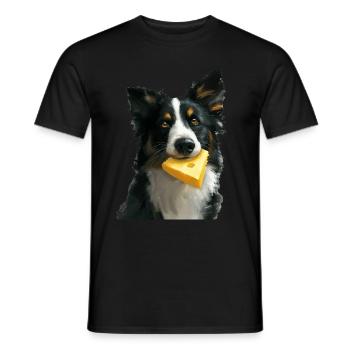 Chien - T-shirt homme - noir - Devant - AI Model Male 178 light (178cm)