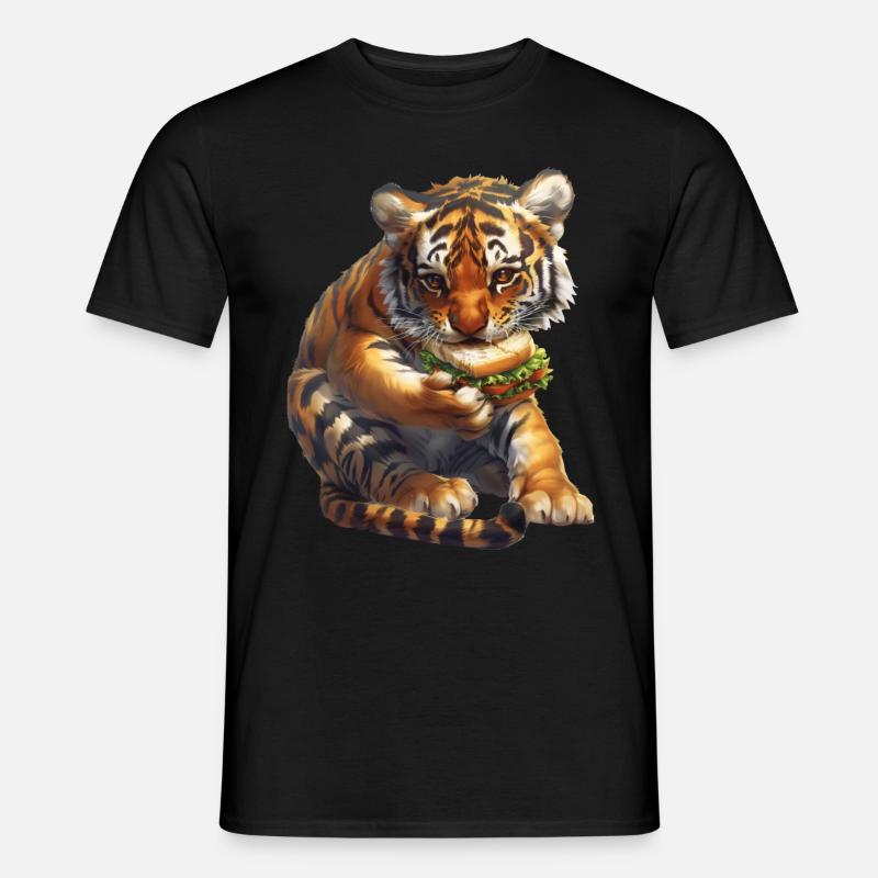 Tiger - Männer T-Shirt - Schwarz