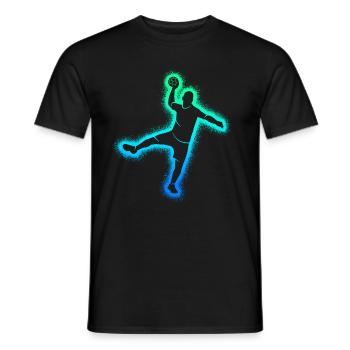 Handball Joueurs Handball Hommes Handball Garçons Handball - T-shirt homme - noir - Devant - AI Model Male 178 light (178cm)