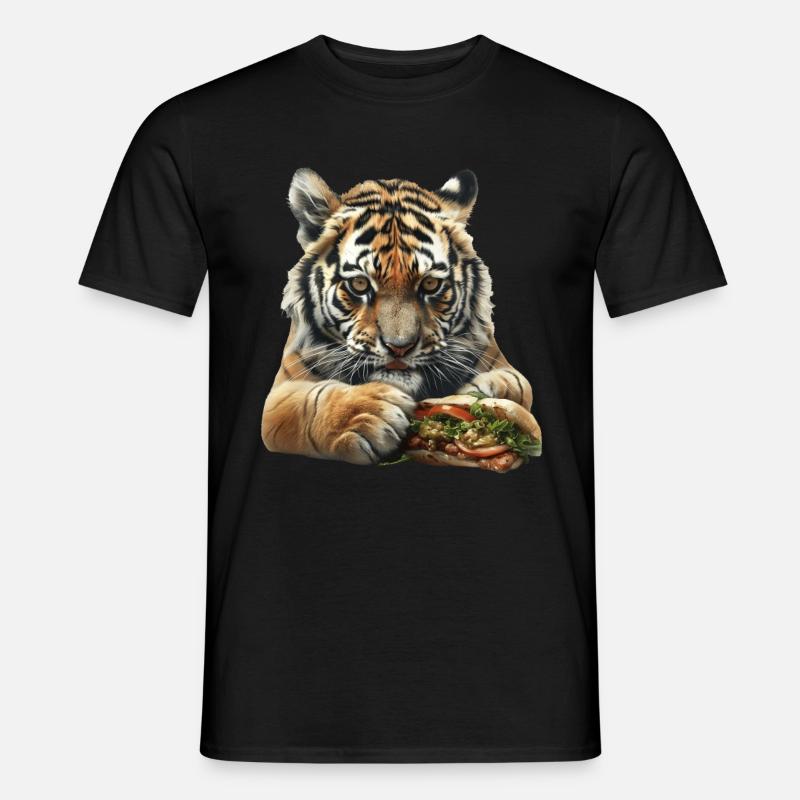 Tiger - Männer T-Shirt - Schwarz