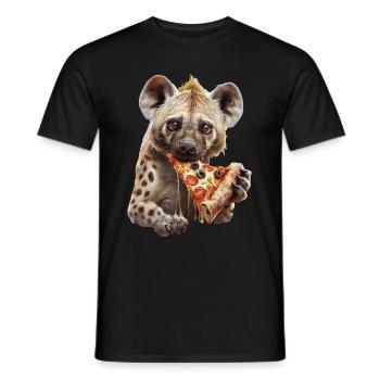 Hyena - Men's T-Shirt - black - Front - AI Model Male 178 light (178cm)