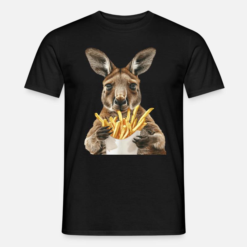 Kangur - T-shirt męski - czarny