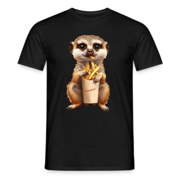 Suricate - T-shirt homme - noir - Devant - AI Model Male 178 light (178cm)