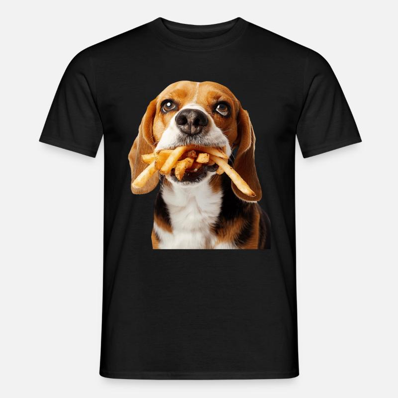 Beagle - Männer T-Shirt - Schwarz