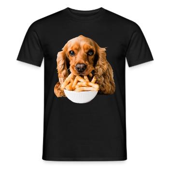 Cocker Spaniel - T-shirt homme - noir - Devant - AI Model Male 178 light (178cm)