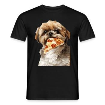 Shih Tzu - Men's T-Shirt - black - Front - AI Model Male 178 light (178cm)