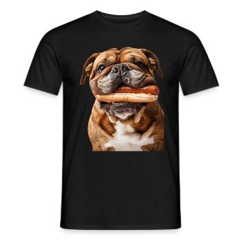 Bouledogue - T-shirt homme - noir - Devant - AI Model Male 178 light (178cm)