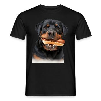 Rottweiler - T-shirt homme - noir - Devant - AI Model Male 178 light (178cm)