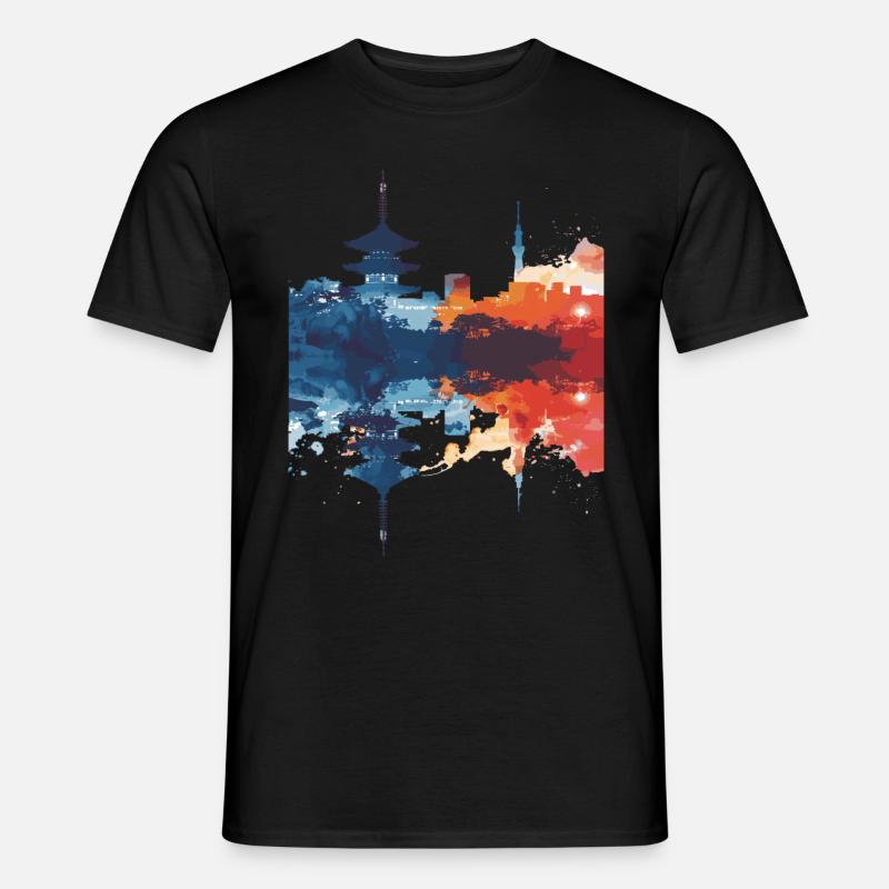 Hakodate - Männer T-Shirt - Schwarz