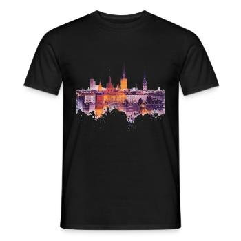 Königshütte - Männer T-Shirt - Schwarz - Vorne - AI Model Male 178 light (178cm)