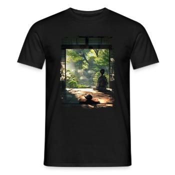 Japan - Männer T-Shirt - Schwarz - Vorne - AI Model Male 178 light (178cm)