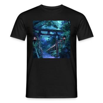 Japan - Männer T-Shirt - Schwarz - Vorne - AI Model Male 178 light (178cm)