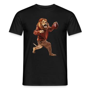 Lions Football - T-shirt homme - noir - Devant - AI Model Male 178 light (178cm)