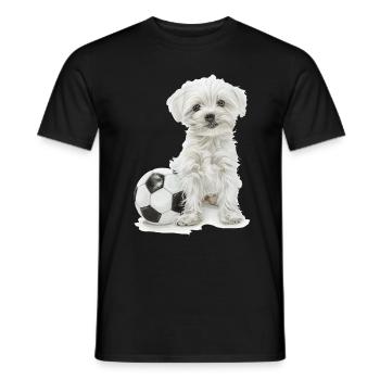 Maltais - T-shirt homme - noir - Devant - AI Model Male 178 light (178cm)