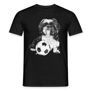 Shih Tzu - Men's T-Shirt - black - Front - AI Model Male 178 light (178cm)