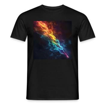 Transverse flute - Men's T-Shirt - black - Front - AI Model Male 178 light (178cm)