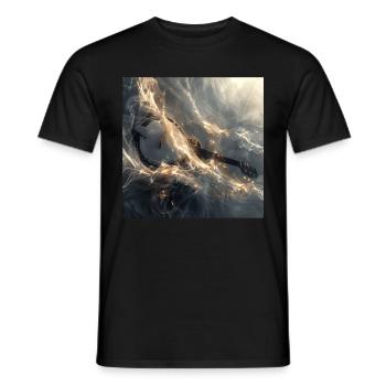 Banjo - Männer T-Shirt - Schwarz - Vorne - AI Model Male 178 light (178cm)