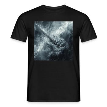 Gitarre - Männer T-Shirt - Schwarz - Vorne - AI Model Male 178 light (178cm)