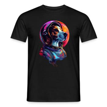 Beagle - Männer T-Shirt - Schwarz - Vorne - AI Model Male 178 light (178cm)