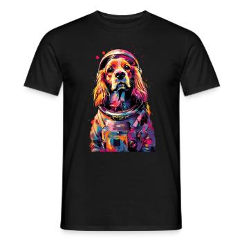 Cocker Spaniel - Männer T-Shirt - Schwarz - Vorne - AI Model Male 178 light (178cm)