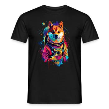 Shiba Inu - Männer T-Shirt - Schwarz - Vorne - AI Model Male 178 light (178cm)