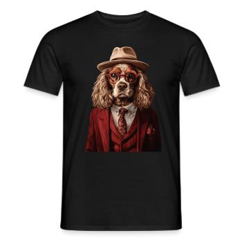 Cocker Spaniel - Männer T-Shirt - Schwarz - Vorne - AI Model Male 178 light (178cm)