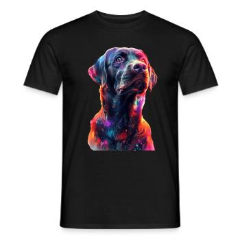 Labrador Retriever - Männer T-Shirt - Schwarz - Vorne - AI Model Male 178 light (178cm)