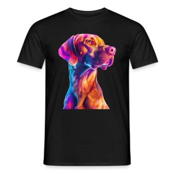 Vizsla - Männer T-Shirt - Schwarz - Vorne - AI Model Male 178 light (178cm)
