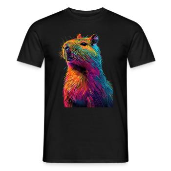 Wasserschwein - Männer T-Shirt - Schwarz - Vorne - AI Model Male 178 light (178cm)
