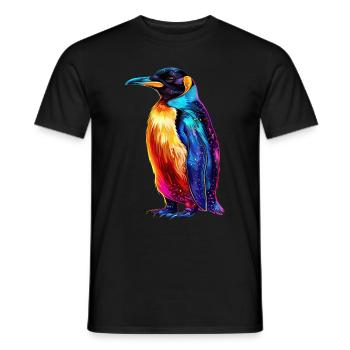 Pinguin - Männer T-Shirt - Schwarz - Vorne - AI Model Male 178 light (178cm)