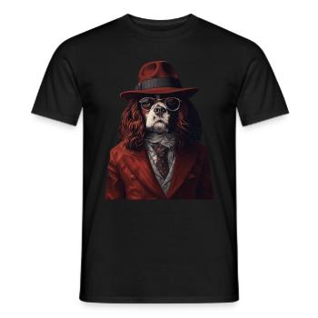 Cavalier King Charles - Männer T-Shirt - Schwarz - Vorne - AI Model Male 178 light (178cm)