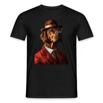 Rhodesian Ridgeback - Männer T-Shirt - Schwarz - Vorne - AI Model Male 178 light (178cm)