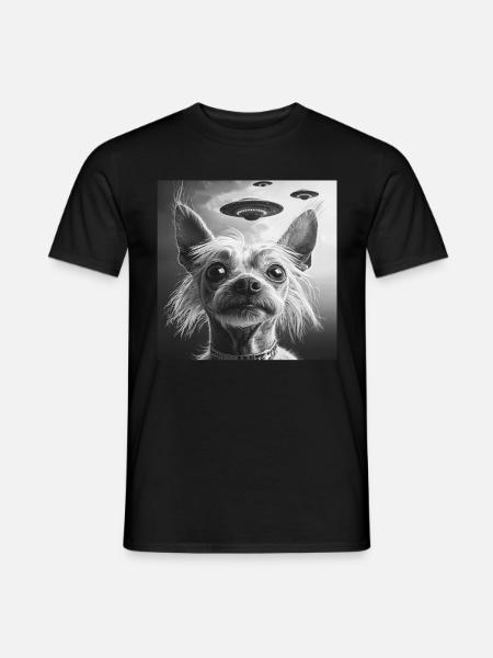 Chinesischer Schopfhund - Männer T-Shirt - Schwarz