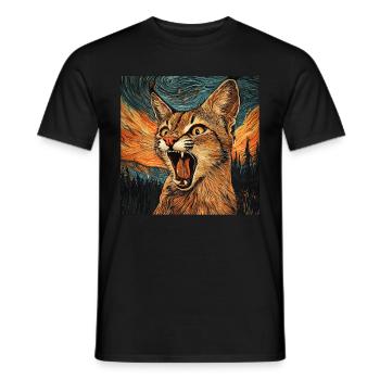 Karakal - Männer T-Shirt - Schwarz - Vorne - AI Model Male 178 light (178cm)