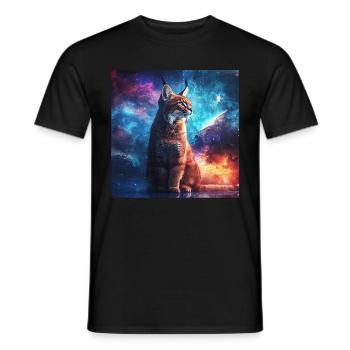 Karakal - Männer T-Shirt - Schwarz - Vorne - AI Model Male 178 light (178cm)