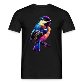 Meise - Männer T-Shirt - Schwarz - Vorne - AI Model Male 178 light (178cm)