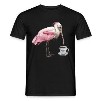 Löffel Kaffee - Männer T-Shirt - Schwarz - Vorne - AI Model Male 178 light (178cm)