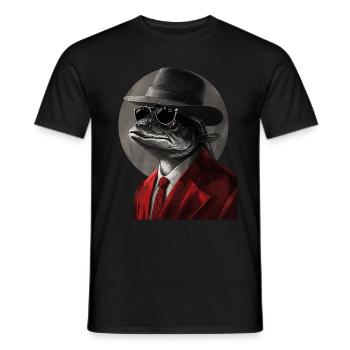Tarpon - Männer T-Shirt - Schwarz - Vorne - AI Model Male 178 light (178cm)