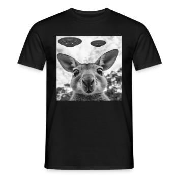 Wallaby - Männer T-Shirt - Schwarz - Vorne - AI Model Male 178 light (178cm)