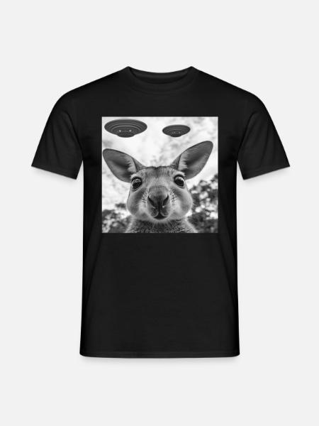 Wallaby - Männer T-Shirt - Schwarz