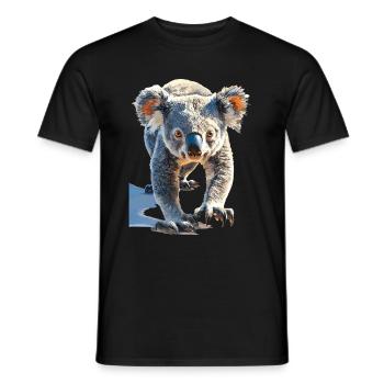 Koala - Männer T-Shirt - Schwarz - Vorne - AI Model Male 178 light (178cm)