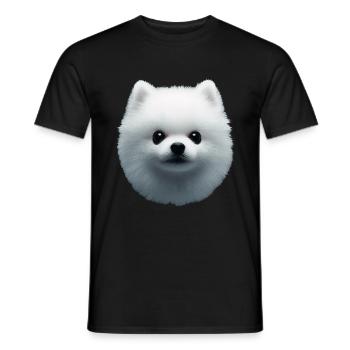 Zwergspitz - Männer T-Shirt - Schwarz - Vorne - AI Model Male 178 light (178cm)
