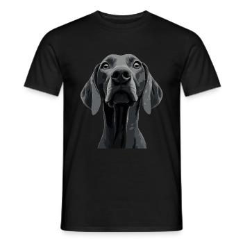Weimaraner - Männer T-Shirt - Schwarz - Vorne - AI Model Male 178 light (178cm)