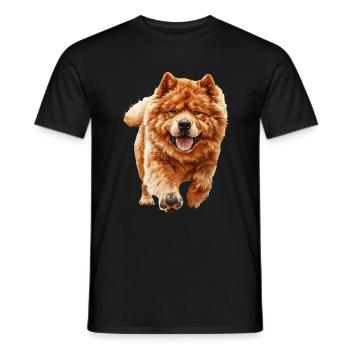 Chow-Chow - Männer T-Shirt - Schwarz - Vorne - AI Model Male 178 light (178cm)