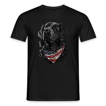 Neufundland - Männer T-Shirt - Schwarz - Vorne - AI Model Male 178 light (178cm)