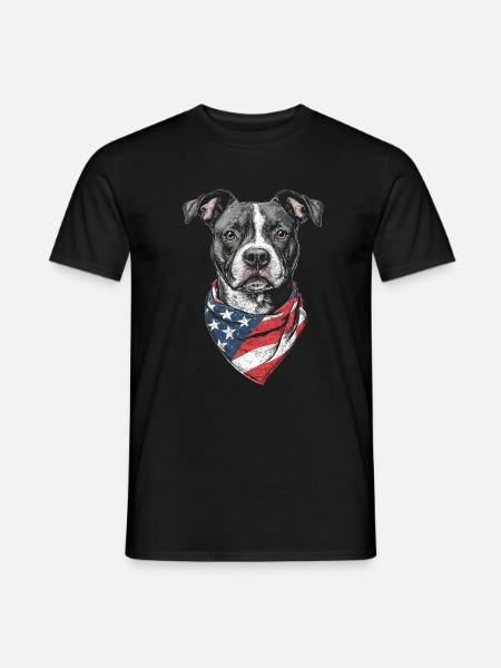 Staffordshire Bullterrier - Männer T-Shirt - Schwarz