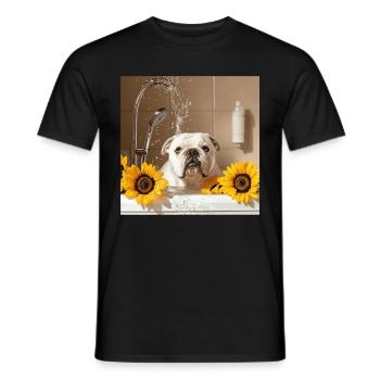 Bulldogge - Männer T-Shirt - Schwarz - Vorne - AI Model Male 178 light (178cm)