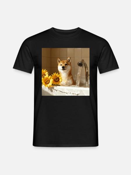 Shiba Inu - Männer T-Shirt - Schwarz